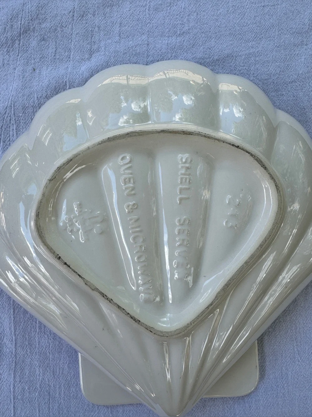 Vintage Pfaltzgraff Seashell Pottery Large Serving Dish 10.5